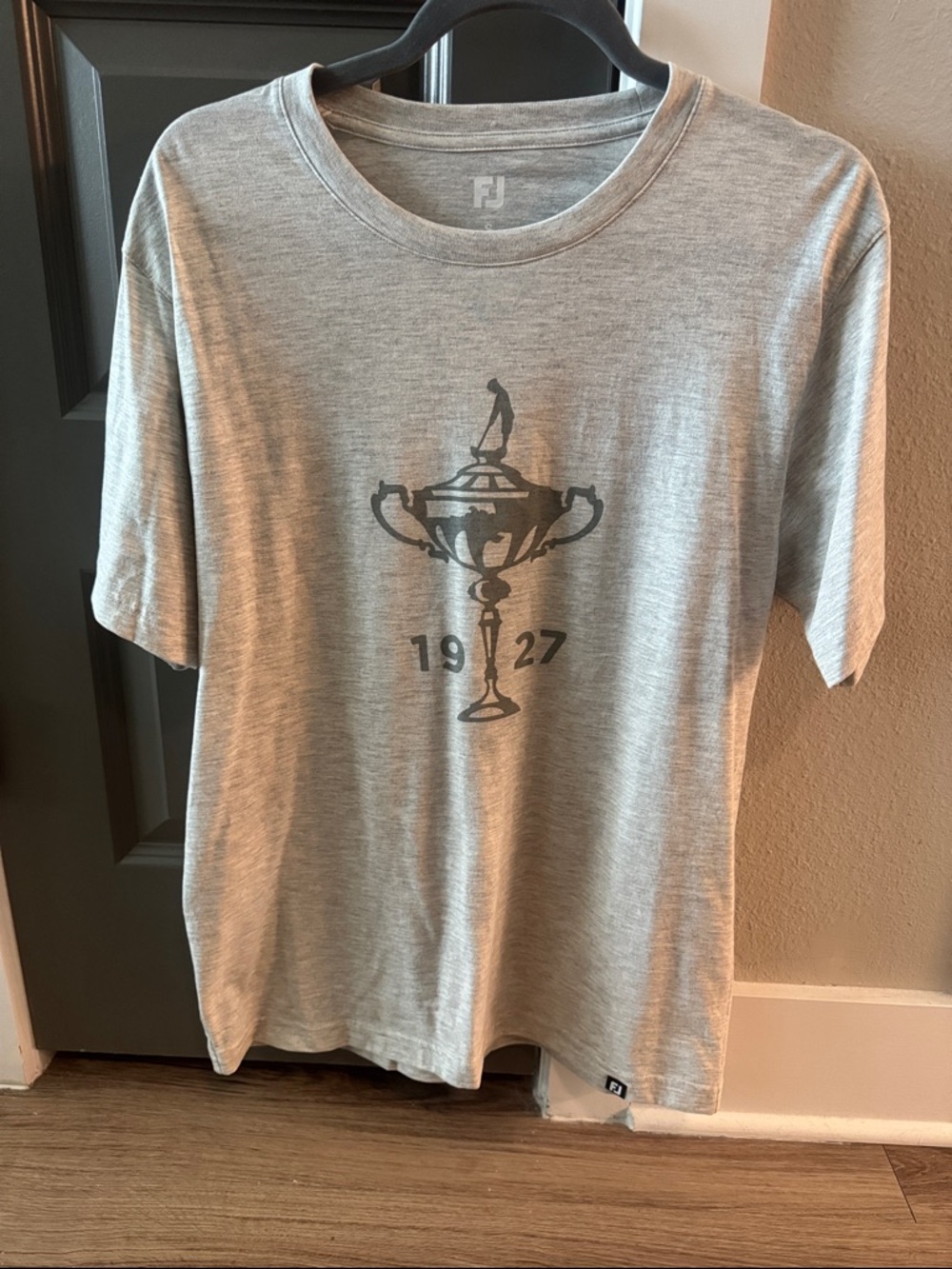 FootJoy Light Gray Graphic Trophy Tee